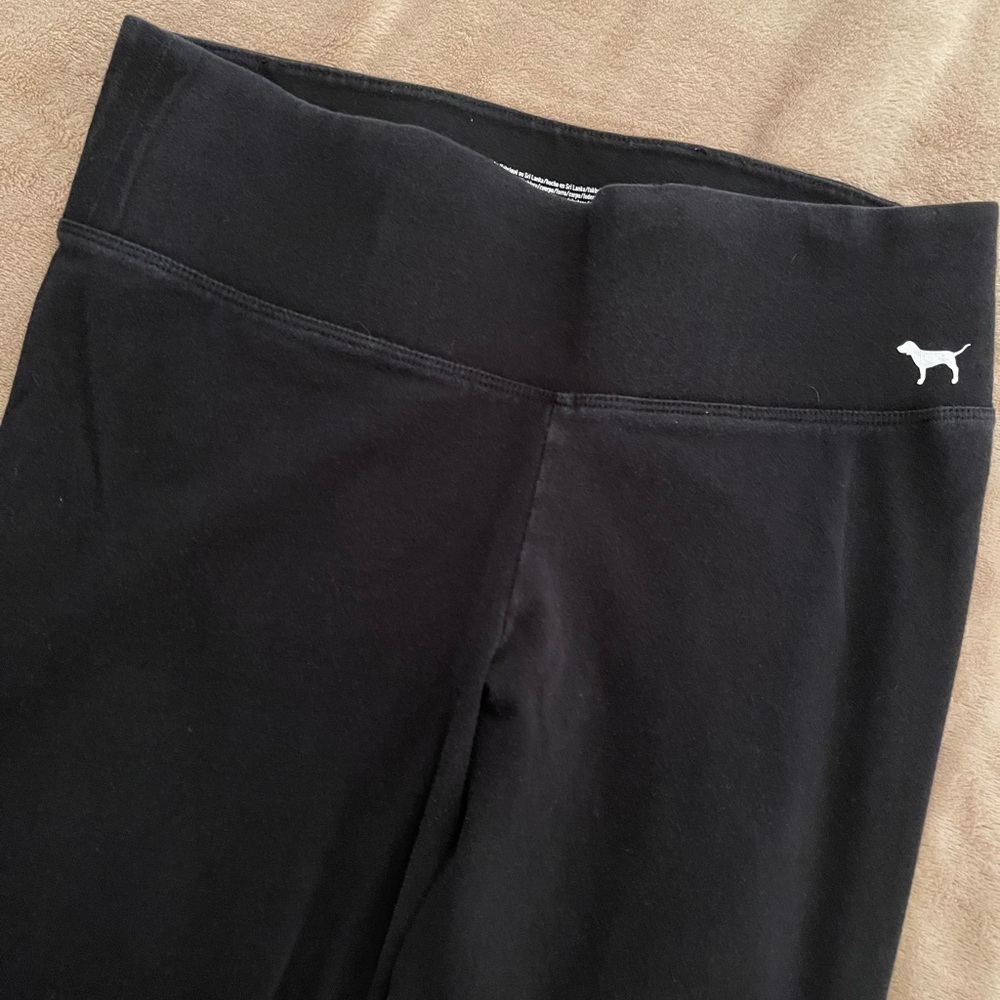 Size S VS Pink Black Leggings